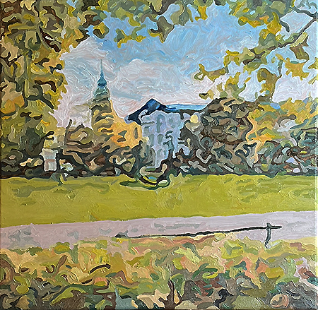 Herrngarten Greenwood Herrngarten, Hessisches Landesmuseum Darmstadt, Öl auf Leinwand 50 x 50 cm, William Greenwood 2025